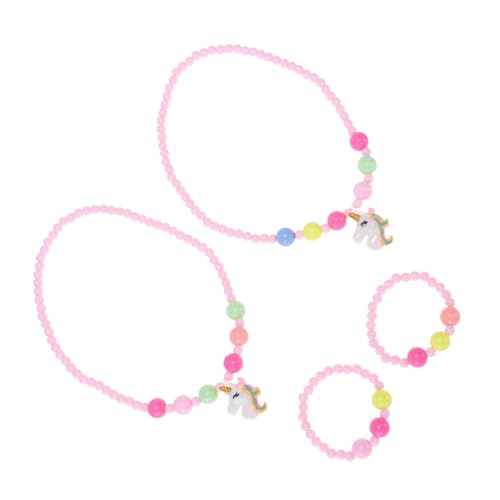 LIGIGWASH 2 Satz Einhorn Armband Set Teilig Cartoon Anhänger Schmuck für Mädchen Party Reise Strand Freizeit Strapazierfähig Dekorativ Vielseitig Einsetzbar von LIGIGWASH