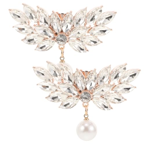 LIGIGWASH 2 Stück Abnehmbare Schuhclips mit Perlen und Strass Teiliges aus Langlebiger Zinklegierung Schuhschnallen für Damen High Heels Vielseitige Brautschuh Dekoration Leicht und Tragbar LIGIGWASH 2 Stück Abnehmbare Schuhclips mit Perlen und Strass Teiliges aus Langlebiger Zinklegierung Schuhschnallen für Damen High Heels Vielseitige Brautschuh Dekoration Leicht und Tragbar von LIGIGWASH