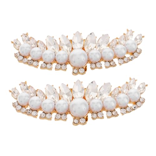 LIGIGWASH 2 Stück Abnehmbare Schuhschnallen mit Funkelnden Strasssteinen Schuhclips für High Heels Schuhdekoration für Damen für Hochzeit und Besondere Anlässe von LIGIGWASH