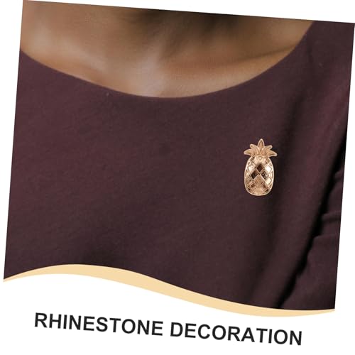 LIGIGWASH 2stücke Ananas-anstecknadel Aus Zinklegierung Kettenclip Für Schal Oder Pullover Hawaii-brosche Für Hut Oder Strickjacke Emaille-brustnadel Für Modeaccessoires von LIGIGWASH