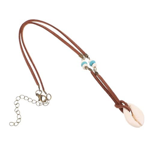 LIGIGWASH 2 Stück Boho Muschelanhänger Halskette Damen Einzigartiges Clavicle Design Ocean Themed Choker Strandtauglich Modisch für Sommer und Urlaub Eleganter Schmuck für Frauen von LIGIGWASH
