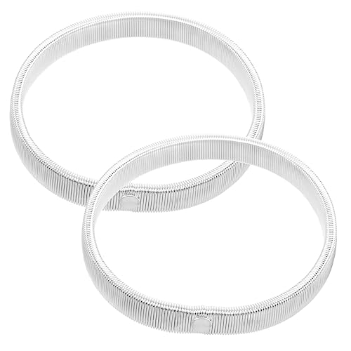 LIGIGWASH 2 Stück Hemd Ärmelhalter Metall Elastische Armbänder Silber Rutschfeste Sleeve Holders für Herren und Damen für Einen Ordentlichen Look von LIGIGWASH