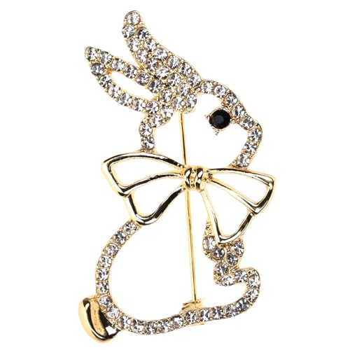 LIGIGWASH 2 Stück Kaninchen Broschen aus Legierung Niedliche Cartoon Anstecknadeln für Kleidung Jacken Taschen und Langlebige Kleidungsdekorationspins für Damen von LIGIGWASH