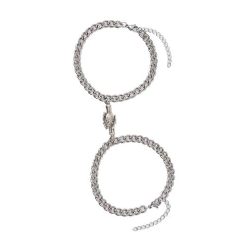 LIGIGWASH 2 Stück Kreative Partnerarmbänder Teiliges Handshake Armband Freundschaftsarmband Komfortabel Langlebig Valentinstag von LIGIGWASH