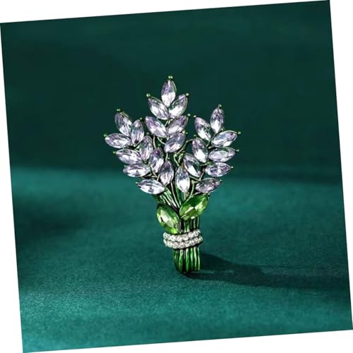 LIGIGWASH 2 Stück Lavendel Blütenbrosche Vintage Zinklegierung Schmucknadel Elegante Strickjacken Anstecknadeln Damen Modische Filigrane Blumenbrosche mit Feinem Lavendelstrauß Design von LIGIGWASH