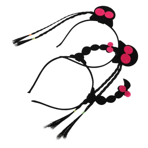 LIGIGWASH 2stücke Haarnadel-stirnband Geflochtenes Haarseil Zum Flechten -stirnbänder Geflochtene Haarkopfbedeckung Haarverlängerungs-stirnband Für Urlaub Und Partys von LIGIGWASH