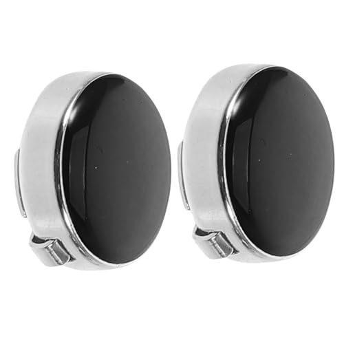 LIGIGWASH 2 Stück Manschettenknöpfe Herren Set Teilig Kupfer Elegant Schwarz Tuxedo Button für Hemd Formelle Anlässe Hochzeit Business Zubehör von LIGIGWASH