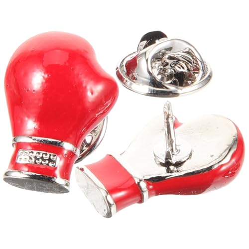 LIGIGWASH 2 Stück Metall Broschen Boxhandschuh Anstecknadeln Modisch Sportlich Herren Reversnadeln Kreative Geschenkidee für Kleidung und Accessoires von LIGIGWASH