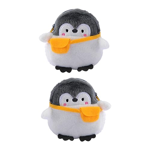 LIGIGWASH 2 Stück Niedliche Pinguin Münzgeldbörse Cartoon Make Up Tasche für Schlüssel Münzen und Accessoires für Reisen und Alltag von LIGIGWASH