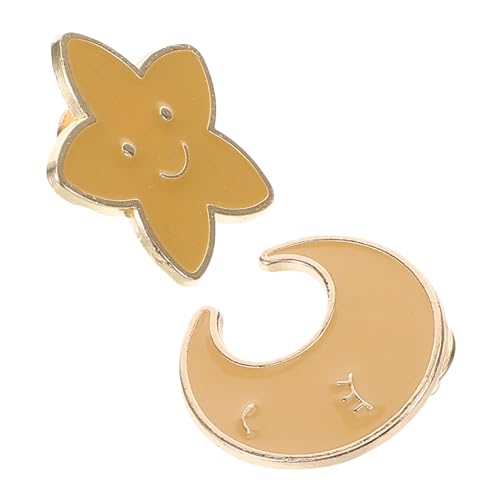 LIGIGWASH 2 Stück Pentagramm Brosche Fünfzackige Stern Dekoration Mond Gold Anstecknadel Mond Brosche Stern Anstecknadel Stern Brosche Anstecknadel Stern Abzeichen Anstecknadel LIGIGWASH 2 Stück Pentagramm Brosche Fünfzackige Stern Dekoration Mond Gold Anstecknadel Mond Brosche Stern Anstecknadel Stern Brosche Anstecknadel Stern Abzeichen Anstecknadel von LIGIGWASH