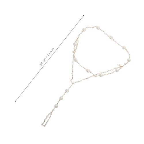 LIGIGWASH 2stücke Perlen Fußkettchen Für Damen Stilvoller Fußschmuck Mit Perlendetails Verstellbarer Zehenring Leicht Und Angenehm Zu Tragen Für Strand Und Freizeit von LIGIGWASH