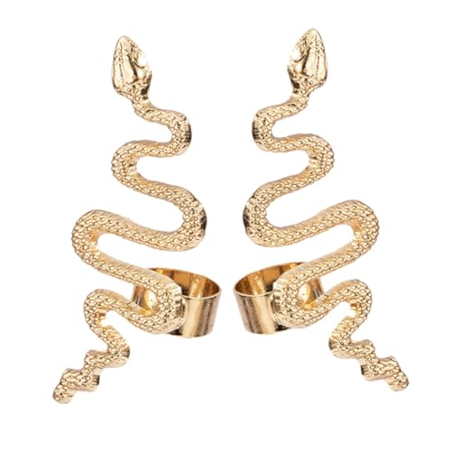 LIGIGWASH 2stücke Schlangenförmige Ohrhänger Aus Legierung Mit Lustigem Design Für Damen Earrrings Als Modisches Ohrschmuck-geschenk Mit Glänzenden Strasssteinen von LIGIGWASH