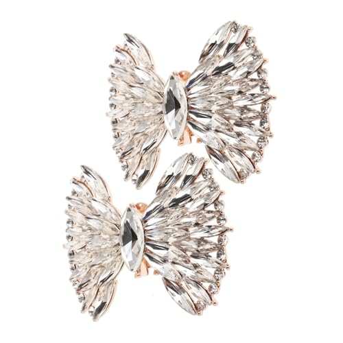 LIGIGWASH 2 Stück Schuhclips mit Schleifen Design aus langlebiger Zinklegierung abnehmbare Damenschuh Deko für High Heels Pumps und festliche Anlässe für Hochzeit und Party von LIGIGWASH