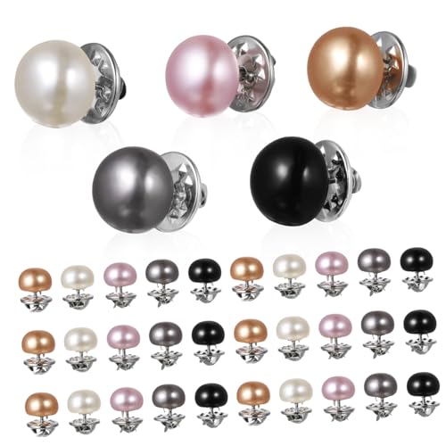 LIGIGWASH 25Stücke Exposure Broschennadeln für Knöpfe zur Verhinderung von Fehlfunktionen für Blusen Kleider Strickjacken von LIGIGWASH