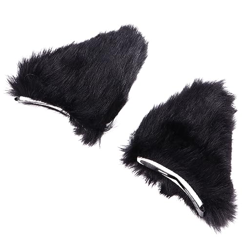 LIGIGWASH 2 Stück Katzenohren Haarclips Für Mädchen Halloween Haarschmuck Langlebiges Weiches Material Einzigartiges Design Für Cosplay Und Feste Niedliche Haarspangen Für Kinder Und von LIGIGWASH