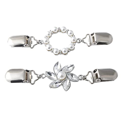 LIGIGWASH 2Stücke Mode Seidenschal Schnalle Brosche mit Zierperlen Stilvolle Corsage Clips für Damen als Kleidung Accessoire für Verschiedene Outfits LIGIGWASH 2Stücke Mode Seidenschal Schnalle Brosche mit Zierperlen Stilvolle Corsage Clips für Damen als Kleidung Accessoire für Verschiedene Outfits von LIGIGWASH