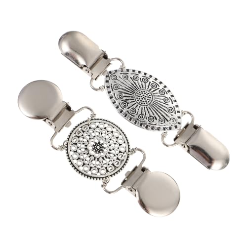 LIGIGWASH 2Stücke Retro Pullover Clips Vintage Schal Clips für Damen Cardigan Clips Modisches Accessoire für Pullover Tücher von LIGIGWASH