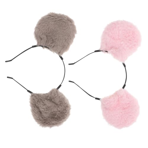 LIGIGWASH 2stücke Plüsch Hamster Ohren Haarband Für Junge Mädchen Cosplay Geburtstagsfeiern Lustiges Tier-haaraccessoire Komfortabel Und Sicher Für Aktive Junge Mädchen Für Partys Und von LIGIGWASH
