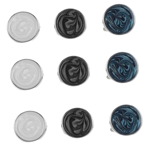 LIGIGWASH 3 Paare Herren Manschettenknöpfe Rund French Stil Langlebige Legierung Vielseitig für Business Hochzeit Anzug Formelle Anlässe Eleganter Stil für Hemden mit Französischer von LIGIGWASH