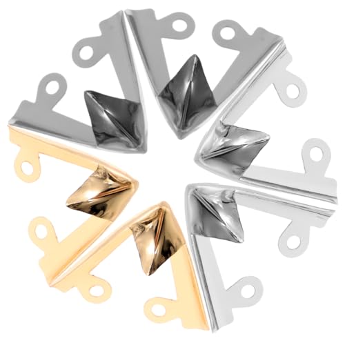 LIGIGWASH 3 Paare High Heels Zehenkappen Metall Schuhspitzenkappen Langlebig Dekorativ Passend Für Damen Schutz Für High Heels von LIGIGWASH