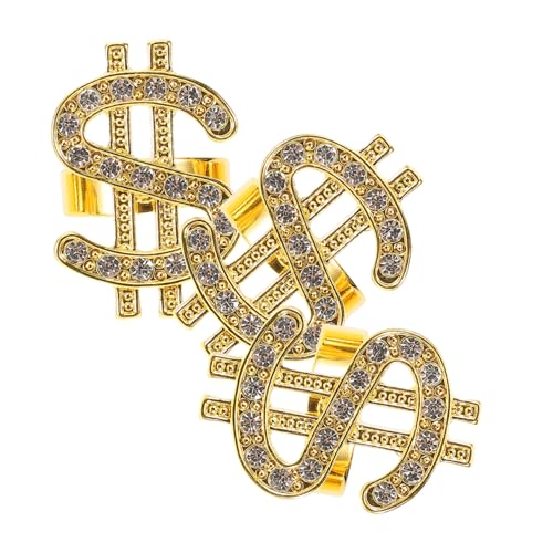 LIGIGWASH 3 Stück Teiliges Goldene Maske für Cosplay Karneval Dekorativer Fingerring für Partys und Besondere Anlässe Einzigartiges Design für und Frauen von LIGIGWASH