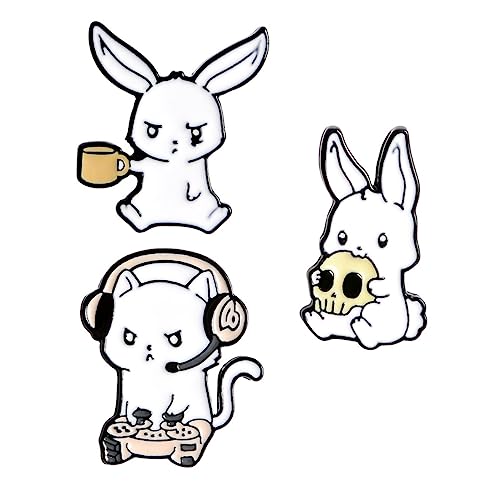 LIGIGWASH 3 Stück Teiliges Hasen Broschen Legiertem Niedliche Cartoon Anstecker Kleidung Accessoires Dekorative Tierbroschen für Damenjacken Taschen und Pullover LIGIGWASH 3 Stück Teiliges Hasen Broschen Legiertem Niedliche Cartoon Anstecker Kleidung Accessoires Dekorative Tierbroschen für Damenjacken Taschen und Pullover von LIGIGWASH