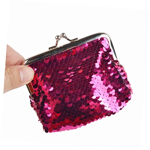 LIGIGWASH 3 Stück Teiliges Mini Münzbörsen mit Modischen Meerjungfrau Pailletten Kleine Damen Geldbörsen Grün Schwarz Rosa Silber und Blau Stilvoll und Praktisch für Karten und Kleingeld von LIGIGWASH