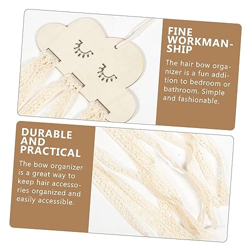 LIGIGWASH 3 Stück Teiliges Wand Haaraccessoires Organizer Wolken Praktische Aufbewahrung für Haarspangen Haarbänder und Haarschmuck Leichtes Dekoratives Mädchen Zubehör für Schlafzimmer und von LIGIGWASH