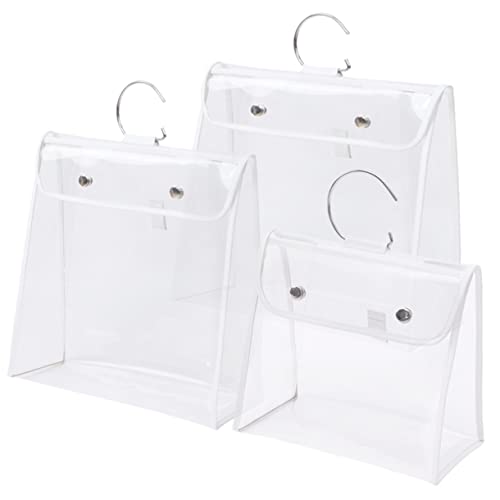 LIGIGWASH 3Stücke Teiliges Transparenter Wandhängender Handtaschenorganisator Staubdicht zur Aufbewahrung Präsentation Ihrer Geldbörse Dekorative Lösung LIGIGWASH 3Stücke Teiliges Transparenter Wandhängender Handtaschenorganisator Staubdicht zur Aufbewahrung Präsentation Ihrer Geldbörse Dekorative Lösung von LIGIGWASH