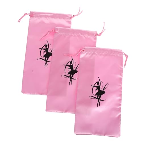 LIGIGWASH 3stücke Ballett-tanztasche Für Mädchen Kordelzug-Design Aufbewahrungstasche Für Tanzschuhe Badeanzüge Und Toilettenartikel Geeignet Für Strand Sport Und Reisen von LIGIGWASH