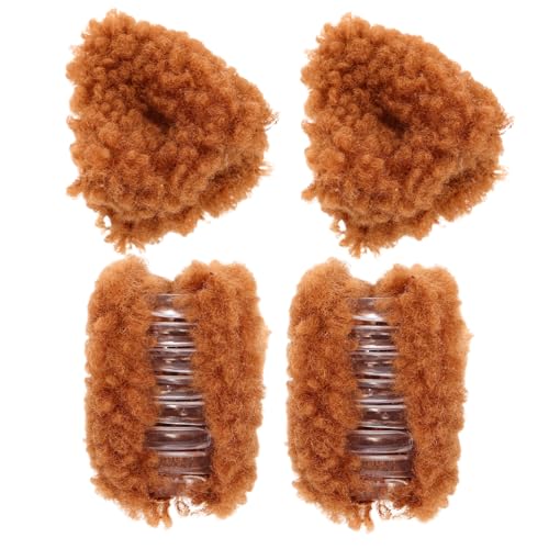 LIGIGWASH 4 STÜCKE Teiliges Plüsch Haarklammern mit Niedlichen Katzenohren Kleine Weiche Krallen Haarklammer für Frauen Stylische Winter Haarspangen Schonend und Vielseitig für Alltag Party von LIGIGWASH