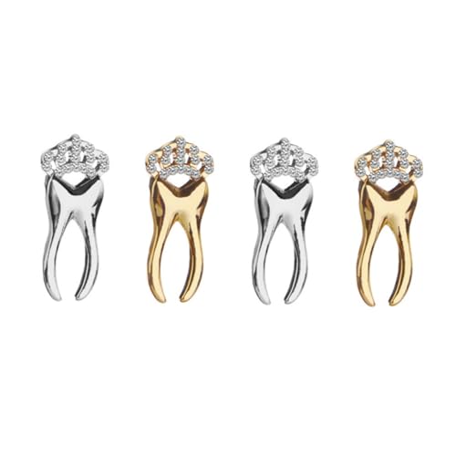 LIGIGWASH 4 Stück Elegante Mini Broschen mit funkelndem Kronen Design Gold Silberfarbene Legierungs Anstecknadeln Modische Schmuck Accessoires für Kleidung und Taschen LIGIGWASH 4 Stück Elegante Mini Broschen mit funkelndem Kronen Design Gold Silberfarbene Legierungs Anstecknadeln Modische Schmuck Accessoires für Kleidung und Taschen von LIGIGWASH