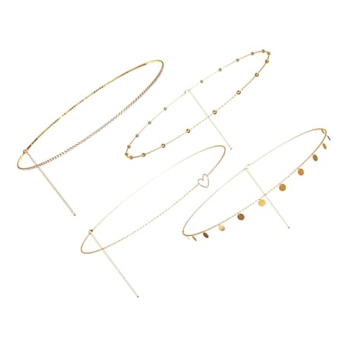 LIGIGWASH 4 Stück Körperkette Damen Teiliges Set Verstellbare Taillenkette Metall mit Strass für Strand und Festtagsmode Vielseitig für Jeans oder Abendkleid LIGIGWASH 4 Stück Körperkette Damen Teiliges Set Verstellbare Taillenkette Metall mit Strass für Strand und Festtagsmode Vielseitig für Jeans oder Abendkleid von LIGIGWASH