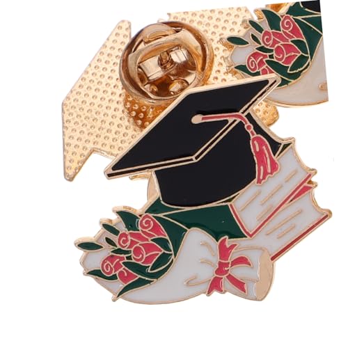 LIGIGWASH 4 Stück Teiliges Abschlusskappen anstecknadeln Metall Abzeichen für Schulabschluss Dekorative Broschen für Kleidung und Taschen Vielseitige Schmuckpins für Schüler und Studenten von LIGIGWASH