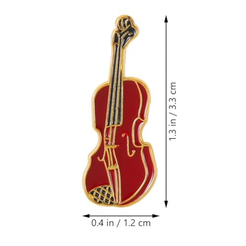 LIGIGWASH 4 Stück Teiliges Broschen Musikinstrumente Kreative Gitarren Violin anstecknadeln Leichte Emaille badges für Kleidung Rucksäcke Hüte und Jacken Modische Vintage broschen für Damen von LIGIGWASH