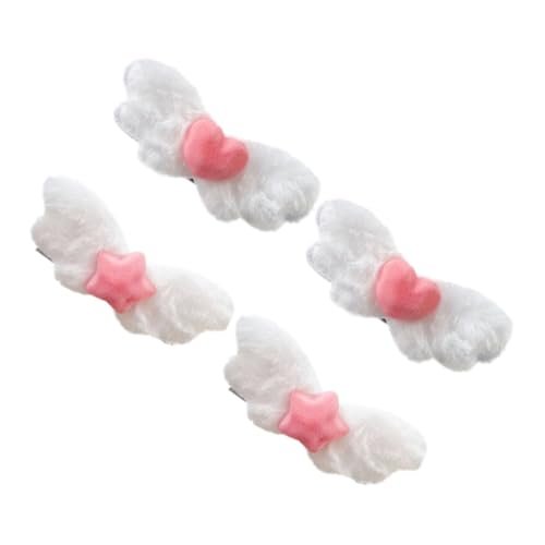 LIGIGWASH 4 Stück Teiliges Flügel Haarklammern Niedliche Süße Haarklammern für Dickes Haar Weiche Mädchen Haarschmuck Clips Vielseitig Verwendbar und Modisch für Frauen und Teens von LIGIGWASH