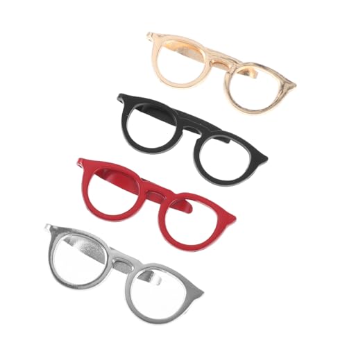 LIGIGWASH 4stücke Krawattenklammer Für Anzüge Schick Mit Brillendesign Robuste Textur Nicht Leicht Zu Rosten Langlebig Und Dekorativ Passt Für Verschiedene Kleidungsstile von LIGIGWASH