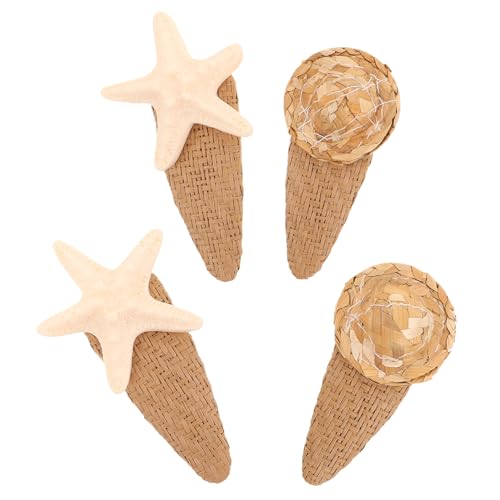 LIGIGWASH 4stücke Meerjungfrauen-haarspange Für Mädchen Mit Muscheln Seitliche Strand-haarspange Für Sommerspecials Haarschmuck Mit Ozeanmotiv von LIGIGWASH