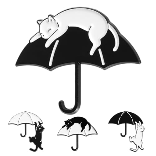LIGIGWASH 4 Stück Teiliges Niedliche Katzenbroschen aus Langlebiger Legierung Dekorative Anstecknadeln für Kleidung Taschen und Hüte Vielseitige Accessoires mit Katzenmotiv als Geschenk für von LIGIGWASH