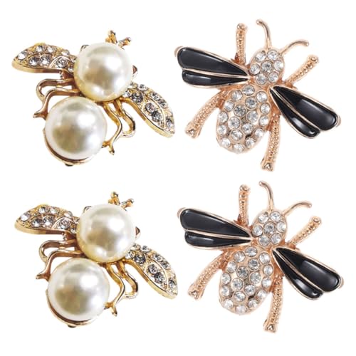 LIGIGWASH 4stücke Bienenförmige Schuhclips Dekorative Schnallen Aus Metall Stilvolle Schuhverzierung Für Damen Abnehmbar Und Vielseitig Einsetzbar Für Alltag Und Besondere Anlässe von LIGIGWASH