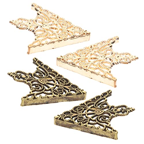 LIGIGWASH 4Stücke Retro Brosche Clip Hohles Brosche Schnalle für Kleidung Schals Shirts Verschlussspange im Klassischen Design für Partys Besondere von LIGIGWASH