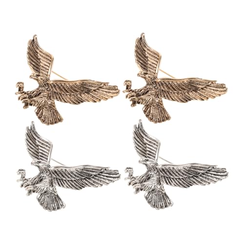 LIGIGWASH 4Stücke Vintage Brosche Personalisierte Anstecknadeln für Kleidung Schals Hüte Robustes Design Modisches Schmuck Accessoire für Damen von LIGIGWASH