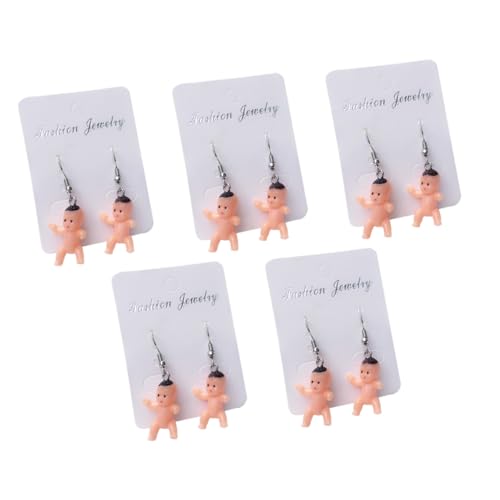 LIGIGWASH 5 Paar Damen Ohrhänger Bunte Niedliche Puppen Ohrschmuck Leichter Ohrschmuck Einfacher Stil Ohrringe für Alltag und Zufällige Farbe Zufällige Farbe LIGIGWASH 5 Paar Damen Ohrhänger Bunte Niedliche Puppen Ohrschmuck Leichter Ohrschmuck Einfacher Stil Ohrringe für Alltag und Zufällige Farbe Zufällige Farbe von LIGIGWASH