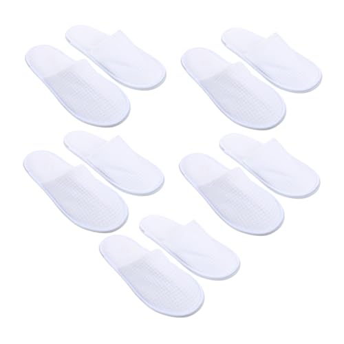 LIGIGWASH 5 Paare Baumwoll Hausschuhe Hotel Slipper Komfortable Gästehausschuhe Unisex Waschbar Strapazierfähig Für Spa Reise Party Zuhause von LIGIGWASH