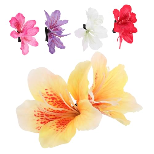 LIGIGWASH 5 Stück Teiliges Blumen Haarspangen für Damen Realistische Kunstblumen Haarklammern im Boho Stil für Hochzeiten Partys und Alltag Leicht und für Hanfu und Urlaubslooks von LIGIGWASH