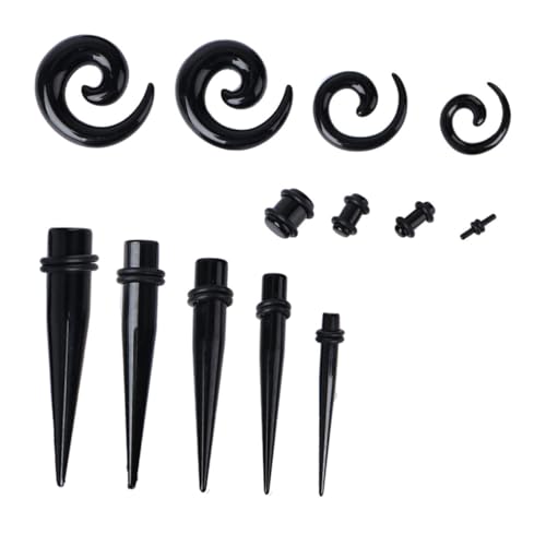LIGIGWASH 54 Stück Teiliges Ohr Expander mit Konischen Spitzen Verschiedene Langlebige Ohrdehner für Aurikel Erweiterung Geeignet für Damen und Herren von LIGIGWASH