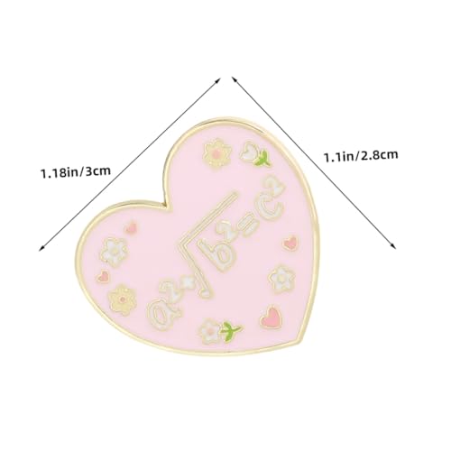 LIGIGWASH 6 Stück Herzbroschen aus Legierung für Damen Dekorative Anstecknadeln für Mäntel Schals und Pullover Vielseitige Schmuckpins mit Sicherem Verschluss für Valentinstag und Besondere von LIGIGWASH