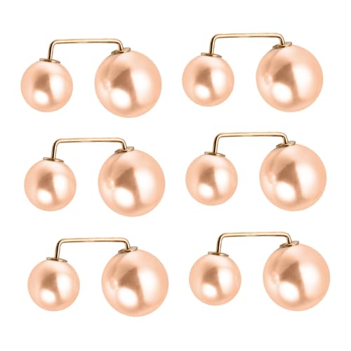 LIGIGWASH 6 Stück Teiliges Faux perlen broschen Vielseitige Damen schal Kragenpins Dekorative Verschlüsse für Röcke und Strickjacken Anti emptied funktion Elegant für Partys und Alltag von LIGIGWASH
