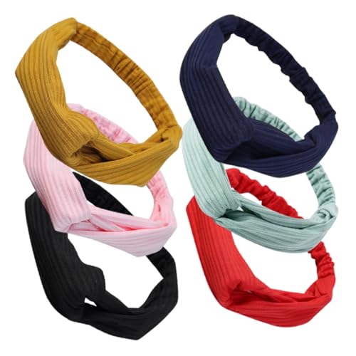 LIGIGWASH 6 Stück Teiliges Frauen Stirnbänder Dehnbar Rutschfest für Yoga Laufen und Fitness Elastischem Material für Täglichen Gebrauch und Sportaktivitäten Farben Schwarz Rot Rosa Gelb LIGIGWASH 6 Stück Teiliges Frauen Stirnbänder Dehnbar Rutschfest für Yoga Laufen und Fitness Elastischem Material für Täglichen Gebrauch und Sportaktivitäten Farben Schwarz Rot Rosa Gelb von LIGIGWASH