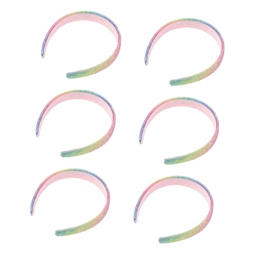 LIGIGWASH 6stücke Süßes Mädchen-stirnband Funkelndes Haarband Für Kindermädchen Glitzernde Junge Mädchen-stirnbänder Bling-bling-glanz Für Geburtstag Party-accessoires Für Gruppen von LIGIGWASH